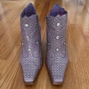 Jeffrey Campbell lilac studded bootie